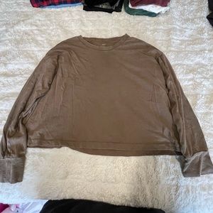 aerie Long Sleeve Crop Top